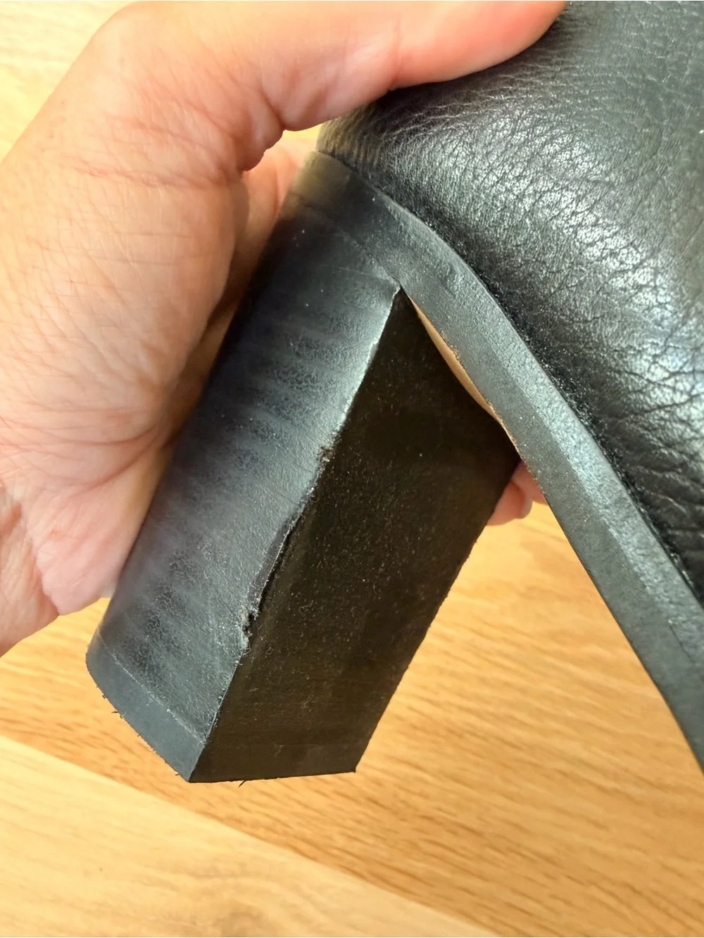 Dolce Vita Black Leather Cutout Ankle Booties